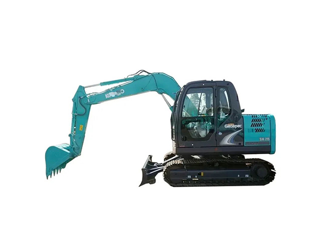 Kobelco ටොන් 6 SK75-8 Crawler Excavator තොගයේ භාවිතා කර ඇත