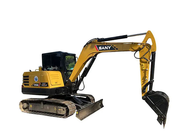 Brand misuwur SANY excavator cilik for sale digunakake SY55C SY75C hot sale